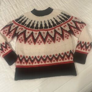 NWT Faherty women’s fair isle sweater size M